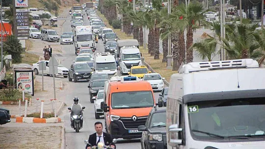 Bodrum'da bayram trafiği başladı