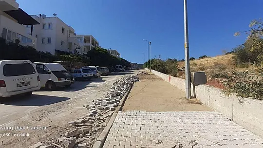 Bodrum'da bir ayda 10 bin tondan fazla asfalt serimi yapıldı