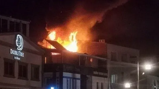 Bodrum'da bir otelin terasında çıkan yangın korkuttu
