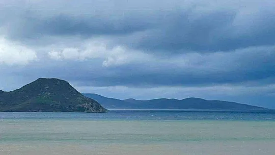 Bodrum'da ev ve iş yerlerini su bastı, deniz çamura dönüştü