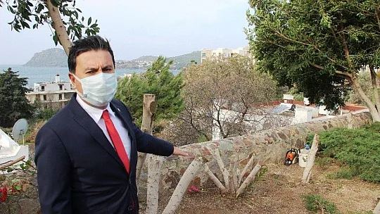 Bodrum'da fırtına nedeniyle feribot seferleri iptal edildi, deniz kahverengiye döndü
