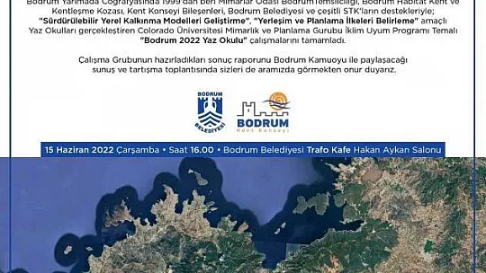 Bodrum'da iklim krizi üzerine çalışma yaptılar