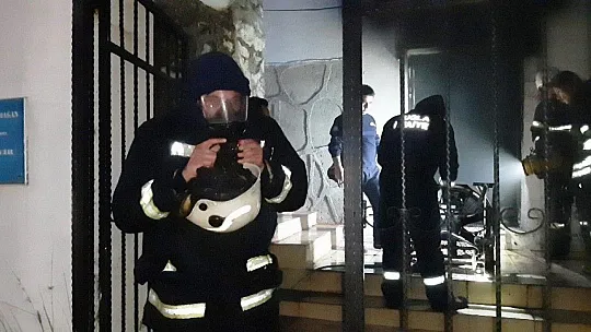 Bodrum'da iş yeri yangını