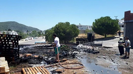Bodrum'da itfaiye ekipleri 12 saatte 12 olaya müdahale etti