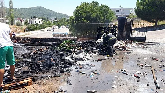 Bodrum'da itfaiye ekipleri 12 saatte 12 olaya müdahale etti