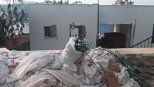 Bodrum'da kaçak yapılaşma yeniden başladı