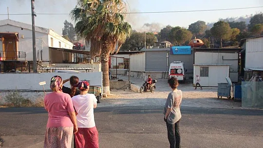 Bodrum'da korkutan yangın