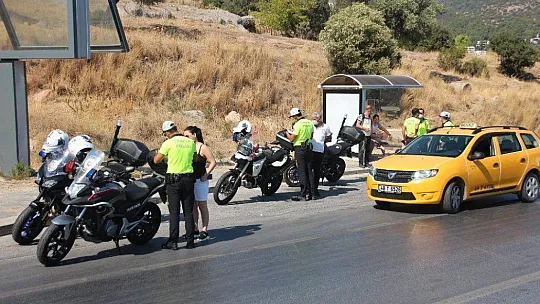 Bodrum'da minibüs ve taksilere Kovid-19 denetimi gerçekleştirildi