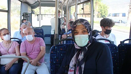 Bodrum'da minibüs ve taksilere Kovid-19 denetimi gerçekleştirildi