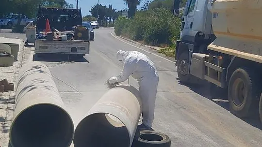 İsale hattına MUSKİ müdahale etti