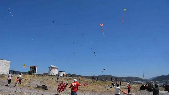 Bodrum'da renkli uçurtma festivali