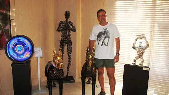 Bodrum'da sanatla tatili bir arada sunan otel ilgi odağı oldu