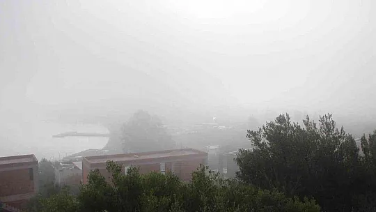 Bodrum'da sis etkili oldu