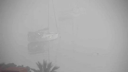 Bodrum'da sis etkili oldu