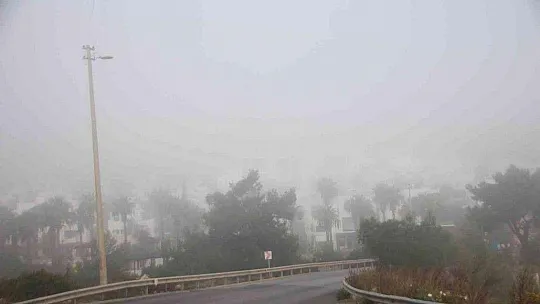 Bodrum'da sis etkili oldu