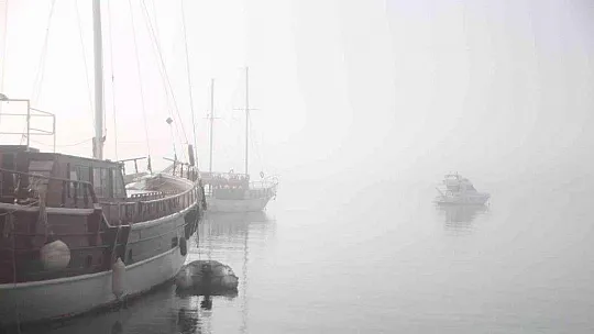 Bodrum'da sis etkili oldu