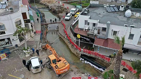 Bodrum'da su baskınlarına karşı çalışmalar devam ediyor