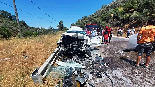 Bodrum'da trafik kazası: 1 ölü, 3 yaralı
