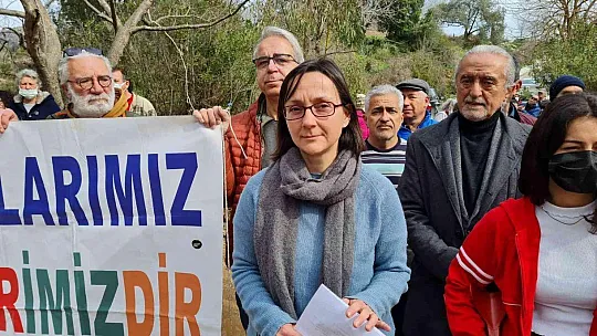 Bodrum'da yanan alanlara hafriyat dökülmesine ses yükselttiler