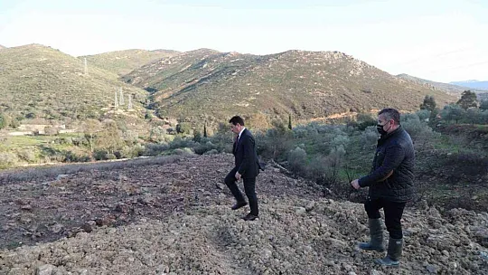 Bodrum'da yanan ormanlık alan kaçak hafriyatla doldu