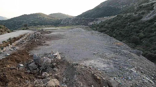 Bodrum'da yanan ormanlık alan kaçak hafriyatla doldu