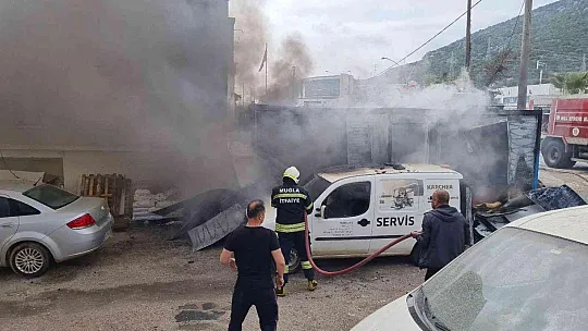 Bodrum'da yangın paniği