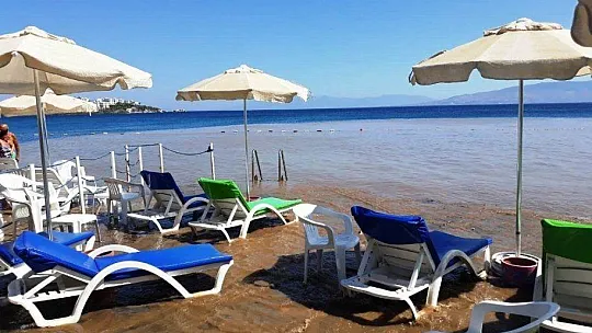 Bodrum'da yollar dereye duvarlar şelaleye döndü
