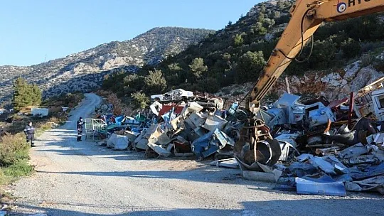 Bodrum'daki hurdalar geri dönüşüme gidiyor