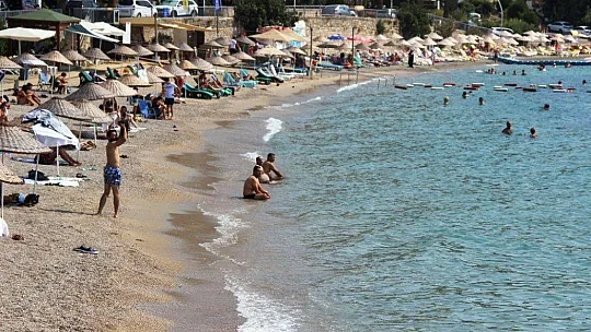Bodrum sahillerinde yoğunluk azaldı