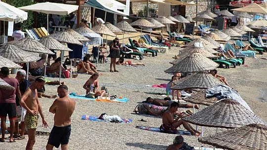 Bodrum sahillerinde yoğunluk azaldı