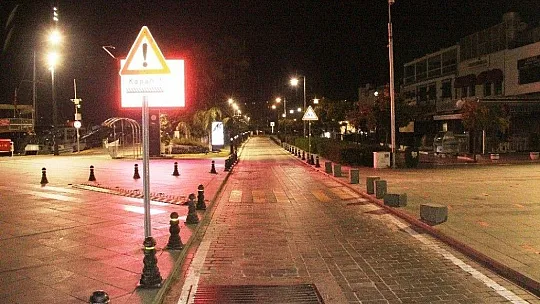 Bodrum sokakları bomboş kaldı