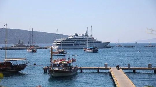 Bodrum'un ilgi odağı oldu, herkes bakakaldı