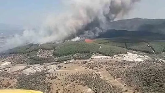 Yangına 7 helikopter 3 uçak müdahale ediyor