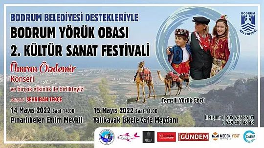 Bodrum Yörük Obası 2. Kültür Sanat Festivali başlıyor