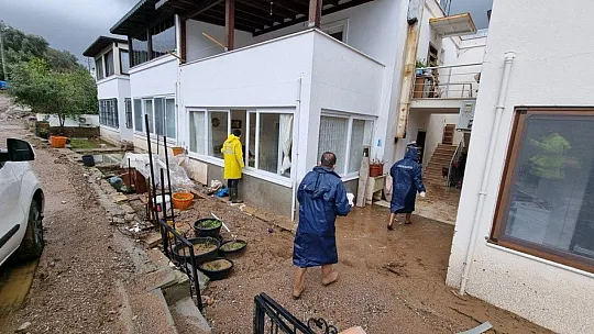 Bodrum'da ekipler, su taşkınlarına karşı teyakkuzda