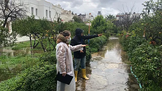Bodrum'da ekipler, su taşkınlarına karşı teyakkuzda
