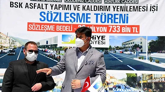 BSK Sıcak asfalt çalışmaları için imzalar atıldı