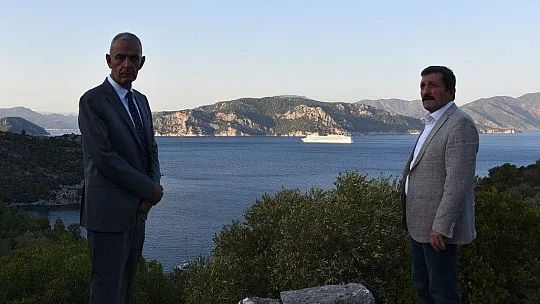 Vali Orhan Tavlı, Amos Antik Kentinde İncelemelerde Bulundu