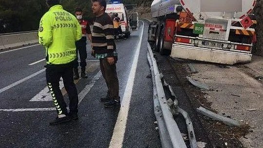 Mazot tankeri korkulu anlar yaşattı