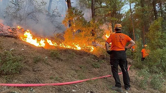 Bursa Yıldırım Belediyesi, Muğla'daki yangınlarda canla başla mücadele ediyor
