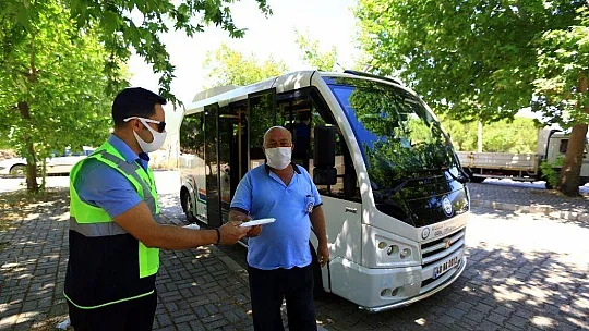 Büyükşehirden taksi ve ÖTTA'lara maske