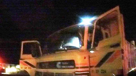 ÇALDIĞI KAMYONLA KAÇARKEN YAKALANDI