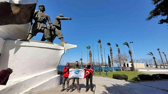 Çanakkale Şehitleri anısına 88 kilometre yürüdüler
