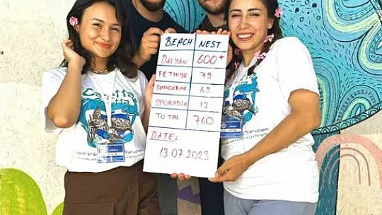 Caretta yuva sayısı 600'e ulaştı