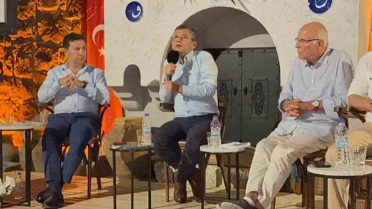 CHP Grup Başkanı Özgür Özel, Bodrum'da içini döktü