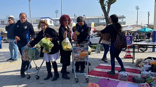 DEPREMZEDELER İÇİN 'ASKIDA SEBZE, MEYVE' UYGULAMASI BAŞLATILDI 