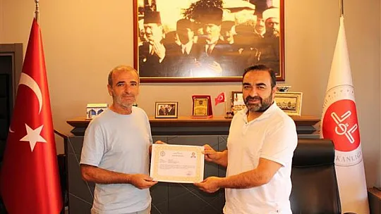 Deprem Bölgesinde Görev Alan Personele Başarı Belgesi Verildi