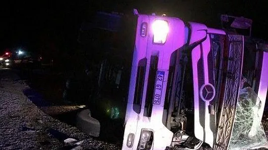 Tır devrildi, sürücüsü yaşamını yitirdi!