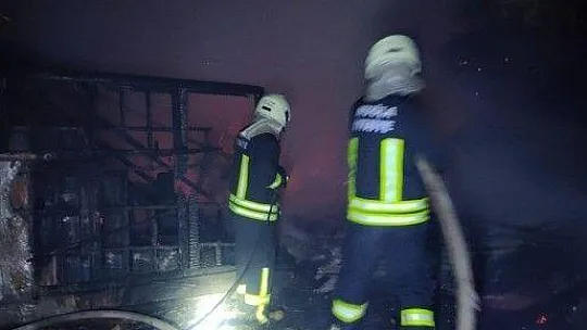 Dalaman'da ağıl yangını