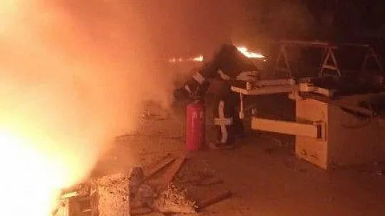 Dalaman'da iş yeri yangını